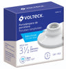 Volteck POPO-15 Portalámpara de porcelana, 3-1/2', circular, Volteck