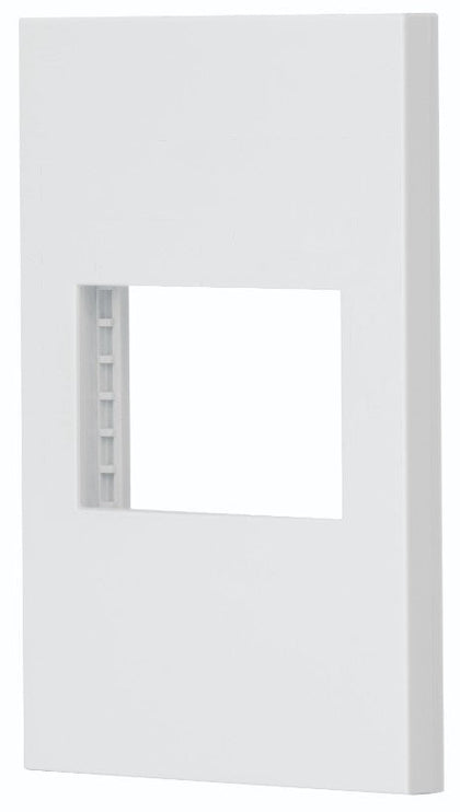 Volteck PPSE15-EB Placa 1 ventana, 1.5 módulos, línea Española, color blanco