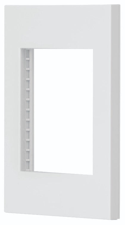 Volteck PPTR-EB Placa 1 ventana, 3 módulos, línea Española, color blanco