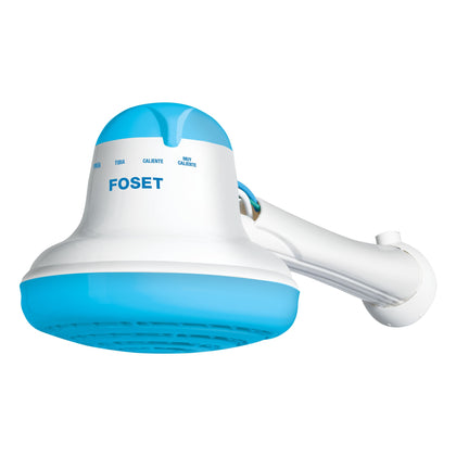 Foset REGEL-6A Regadera eléctrica de 4 temperaturas., 6-1/2', Azul, Foset