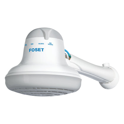 Foset REGEL-6G Regadera eléctrica de 4 temperaturas, 6-1/2', Gris