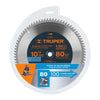 Truper ST-1080A Disco sierra p/aluminio 10', 80 dientes, centro 5/8'