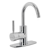 Foset TBM-45 Monomando corto para lavabo, cromo, Foset Tubig