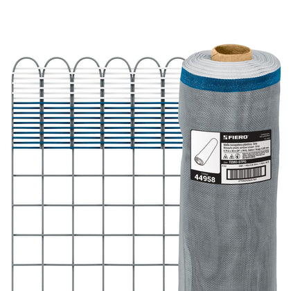 Fiero TEMO-07PG Rollo de 30 m x 0.75 m de malla mosquitera plástica gris