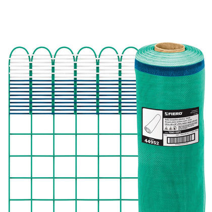 Fiero TEMO-09PV Rollo de 30 m x 0.9 m de malla mosquitera plástica verde