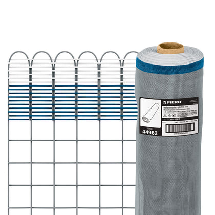 Fiero TEMO-15PG Rollo de 30 m x 1.5 m de malla mosquitera plástica gris