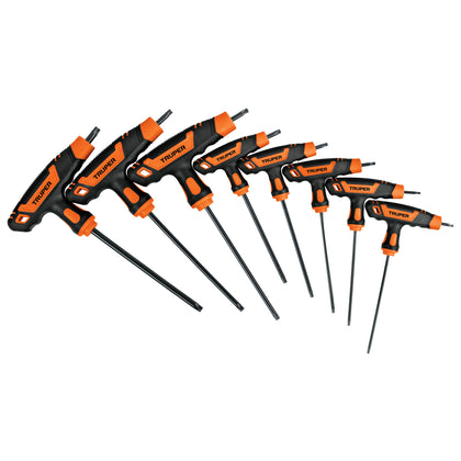 Expert TORX-8TLX Juego de 8 llaves torx extralargas con mango T