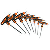 Expert TORX-8TLX Juego de 8 llaves torx extralargas con mango T