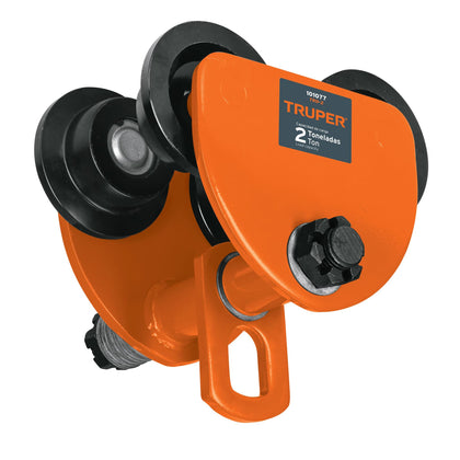 Truper TRO-2 Trole de carga 2 ton para vigas IPS e IPR, ajustable, Truper