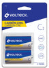 Volteck ZI-C Pila zinc-carbón tamaño C, blíster con 2 pzas, volteck